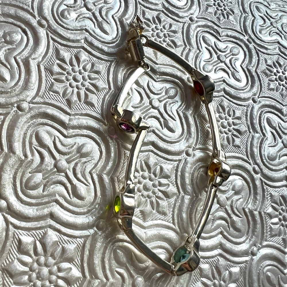 Multi color 925 bracelet.
